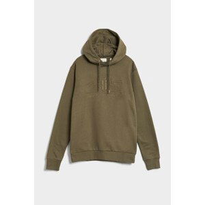 MIKINA GANT REG TONAL SHIELD HOODIE zelená XXL