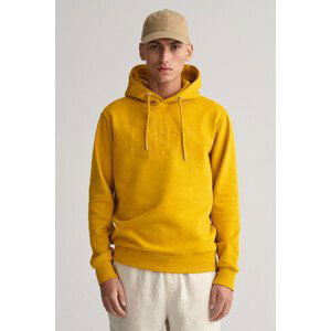 MIKINA GANT REG TONAL SHIELD HOODIE žlutá S