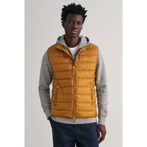 VESTA GANT LIGHT DOWN GILET hnědá S