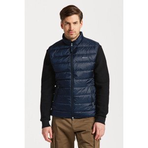 VESTA GANT LIGHT DOWN GILET modrá S