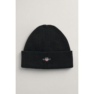 ČEPICE GANT SHIELD COTTON BEANIE černá S/M