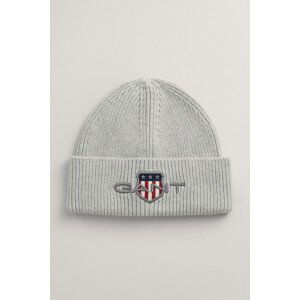 ČEPICE GANT ARCHIVE SHIELD BEANIE šedá S/M