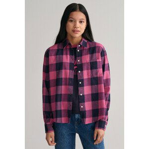 KOŠILE GANT CHECKED RELAXED LS SHIRT modrá 122/128