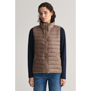 VESTA GANT LIGHT DOWN VEST hnědá XS