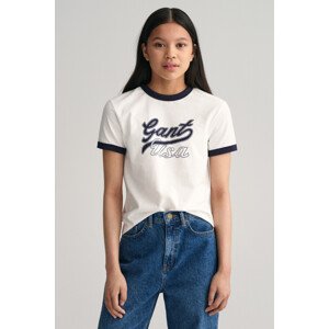 TRIČKO GANT CROPPED GANT USA SS T-SHIRT bílá 122/128