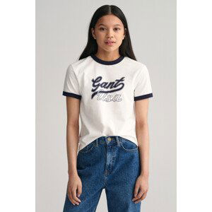 TRIČKO GANT CROPPED GANT USA SS T-SHIRT bílá 134/140