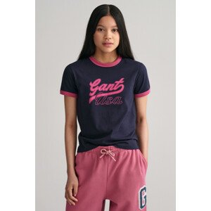 TRIČKO GANT CROPPED GANT USA SS T-SHIRT modrá 122/128