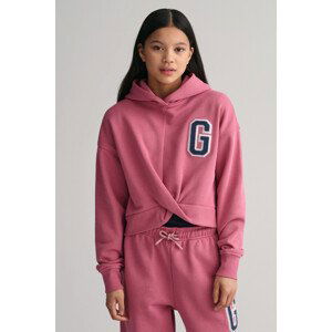 MIKINA GANT TWISTED SWEAT HOODIE růžová 170