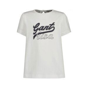 TRIČKO GANT A-LINE GANT USA SS TEE bílá 98/104