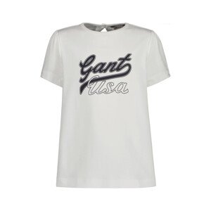 TRIČKO GANT A-LINE GANT USA SS TEE bílá 122/128