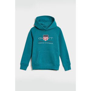 MIKINA GANT ARCHIVE SHIELD HOODIE modrá 158/164