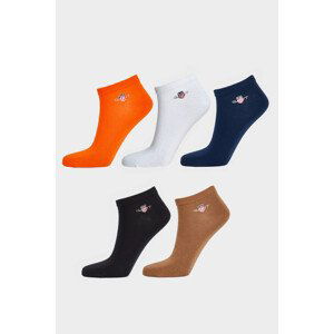 PONOŽKY GANT SHIELD SNEAKER SOCKS 5-PACK oranžová 34/36