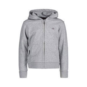 MIKINA GANT SHIELD FULL ZIP HOODIE šedá 98/104