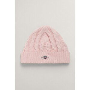 ČEPICE GANT SHIELD COTTON CABLE BEANIE růžová None