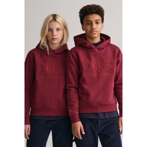 MIKINA GANT TONAL SHIELD HOODIE fialová 122/128