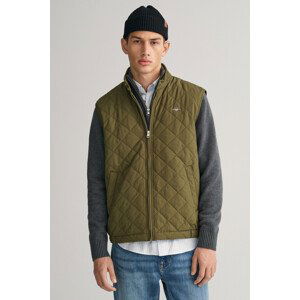 VESTA GANT QUILTED WINDCHEATER VEST zelená S