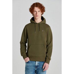 MIKINA GANT REG SHIELD HOODIE zelená S