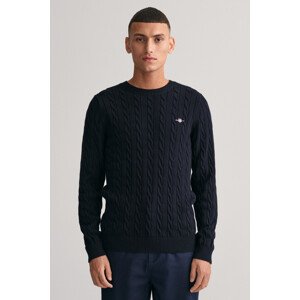 SVETR GANT COTTON CABLE C-NECK modrá L