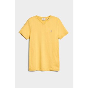 TRIČKO GANT SLIM SHIELD V-NECK T-SHIRT žlutá XL