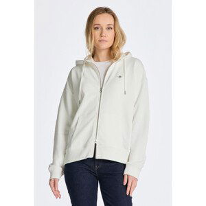 MIKINA GANT REL SHIELD ZIP HOODIE bílá XS