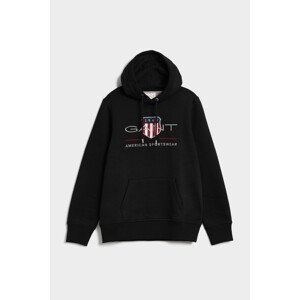 MIKINA GANT REG ARCHIVE SHIELD HOODIE černá S