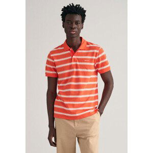 POLOKOŠILE GANT STRIPE SS POLO oranžová XL