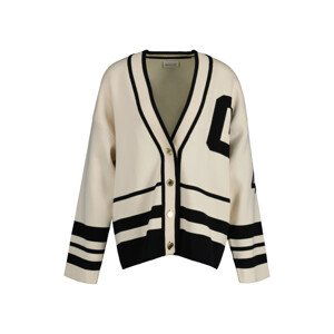 SVETR GANT VARSITY V-NECK CARDIGAN černá L