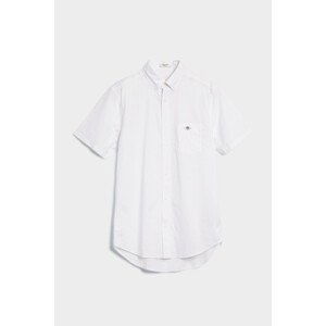 KOŠILE GANT REG MICRO DOT POPLIN SS SHIRT bílá XL