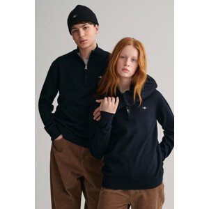 SVETR GANT SHIELD COTTON HALF ZIP modrá 176