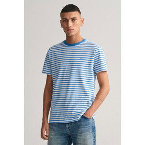 TRIČKO GANT STRIPED SS T-SHIRT modrá M