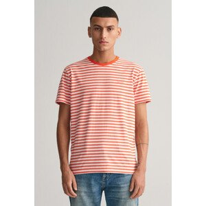 TRIČKO GANT STRIPED SS T-SHIRT oranžová M