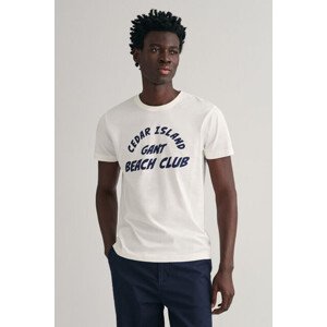 TRIČKO GANT CEDAR GRAPHIC T-SHIRT bílá S