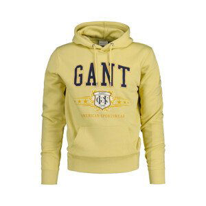 MIKINA GANT CREST GRAPHIC HOODIE žlutá XXL