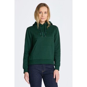 MIKINA GANT REG TONAL SHIELD HOODIE zelená XS