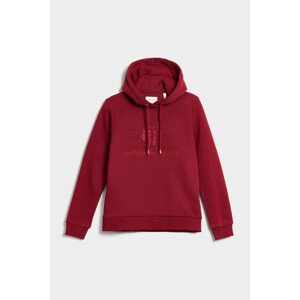 MIKINA GANT REG TONAL SHIELD HOODIE červená XXL