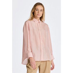 KOŠILE GANT RELAXED SILK SHIRT růžová 42