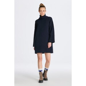 ŠATY GANT LOUNGE ROLLNECK DRESS modrá M