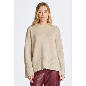 SVETR GANT D1. LOUNGE C-NECK SWEATER hnědá XXS