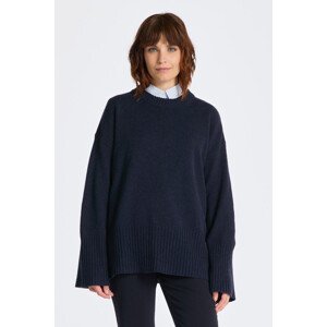 SVETR GANT D1. LOUNGE C-NECK SWEATER modrá XXS