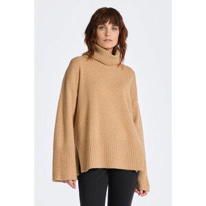 ROLÁK GANT D1. LOUNGE ROLLNECK SWEATER hnědá XS