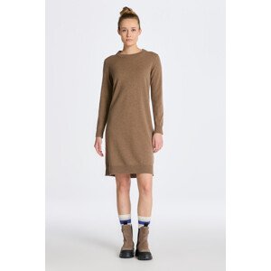 ŠATY GANT SUPERFINE LAMBSWOOL DRESS hnědá XS