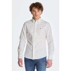 KOŠILE GANT SLIM OXFORD STRETCH SHIRT bílá XXXL