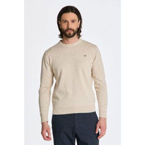 SVETR GANT CLASSIC COTTON C-NECK hnědá S