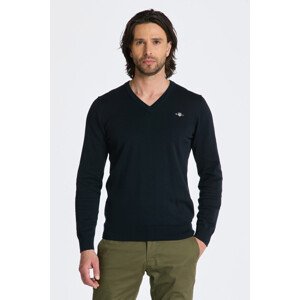 SVETR GANT CLASSIC COTTON V-NECK modrá XXL