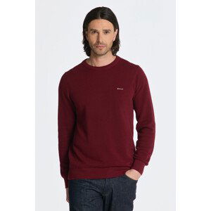 SVETR GANT COTTON PIQUE C-NECK červená M