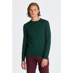 SVETR GANT FINE COTTON C-NECK zelená L