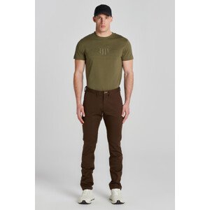 KALHOTY GANT SLIM TWILL CHINOS hnědá 30/32