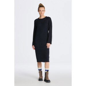 ŠATY GANT CABLE C-NECK DRESS modrá XS