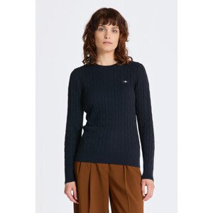 SVETR GANT STRETCH COTTON CABLE C-NECK modrá M