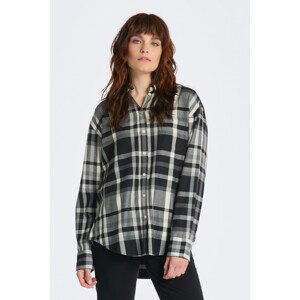 KOŠILE GANT RELAXED CHECKED FLANNEL BD SHIRT černá 32